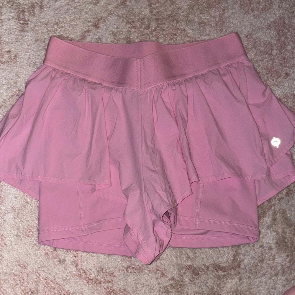 POPFLEX On The Run Ruffle Short - Bubblegum